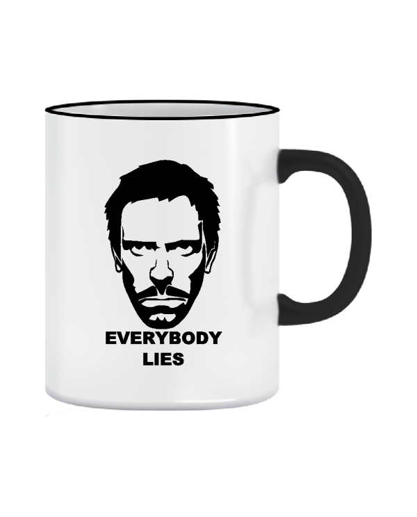 Puodelis Doctor House Everybody lies Puodelis Doctor House Everybody lies